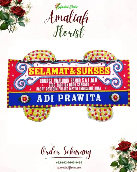 Papan Bunga Ucapan Selamat Seri Jabo Baru